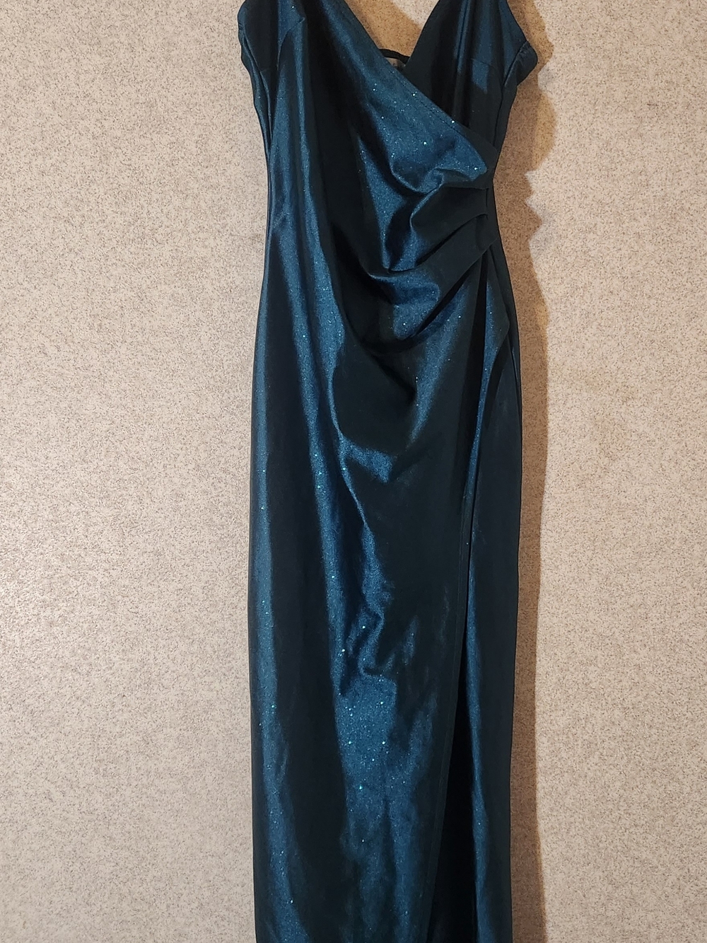 Emerald Sundae Cowl Neck Maxi Dress in Blue Size Large